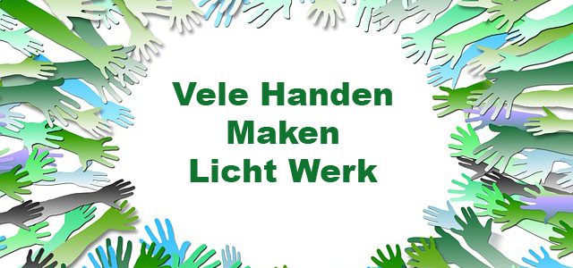 Vele Handen Maken Licht Werk